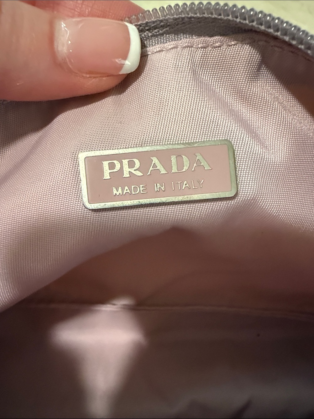 Prada Lilac Nylon Shoulder Baguette Bag - Picture 4 of 12